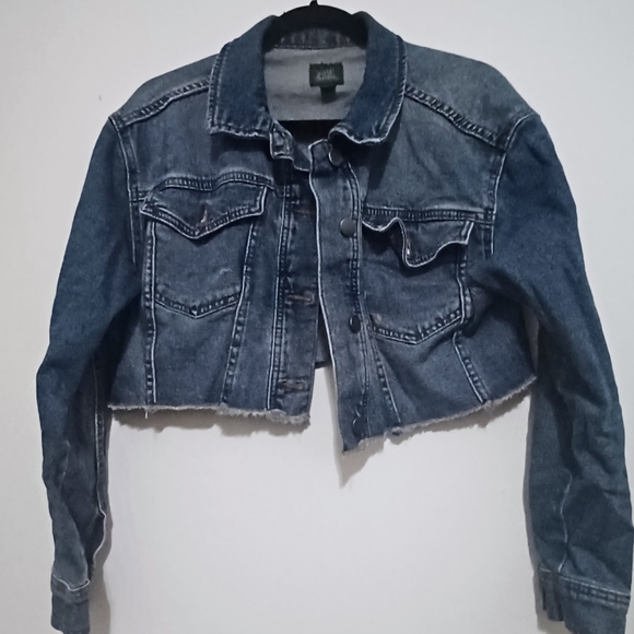 Sunflower Cropped Denim Jacket - Picture 2 of 2